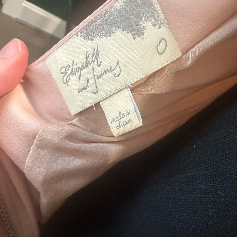 Elizabeth and James Maxi Dress and Blush Mini Dress Puffy Sleeves, open back - Picture 5 of 5